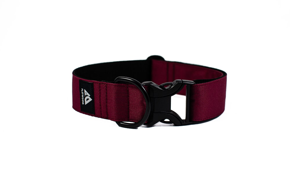 Burgundi Vörös - Plus Csatos nyakörv